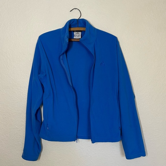 Women's Adidas Zip Up Jacket Black Climawarm With Detachable Sweatshirt Size L - Picture 8 of 15